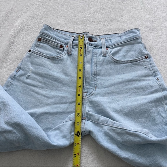 Madewell Petite Balloon Distressed Jeans in Baleberry Wash Size 25 Petite - Picture 5 of 12